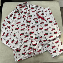 Disney Mickey Mouse 2pc Flannel Santa Christmas Tree Pajamas M - $644.01 MXN