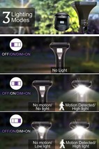 2 Pack LED Motion Sensor Pathway Light Solar Powered,Solar Motion Sensor... - $25.15