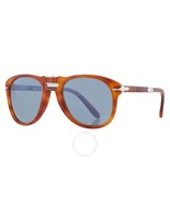 Persol PO0714SM 096/56 Sunglasses Terra Di Siena Light Blue Lens 54mm - €421,10 EUR