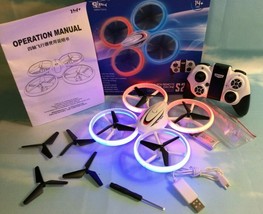 QI ZHI TOYS S24 Quadcopter Drone Colorful Lights Altitude Hold Headless Mode Q9s - £26.73 GBP