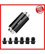 Inline Fuel Filter 100 Micron with 6AN/8AN/10AN Adapters - Universal Fit - $768.40 MXN