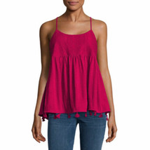 a.n.a. Women&#39;s Knit Tank Top Cami Lush Berry Color Size X-LARGE New - £20.57 GBP