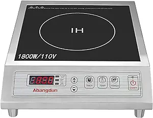 Induction Cooktop Commercial Range Countertop Burners1800W/120V Inductio... - £362.52 GBP
