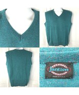 Jantzen Speckle Weave Vintage V-Neck Sweater Vest Large Mens Orlon Acryl... - £28.24 GBP
