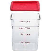 Cambro Camwear Polycarbonate Square Food Storage Container, 8 Quart With... - £48.74 GBP