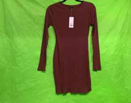 Junior’s Long Sleeve Bodycon Dress - Wild Fable Red Embroidered Butterfly S - $12.99