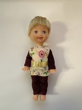 VTG 1994 Tommy Boy Kelly Mattel Doll Blue Eyes Blonde Barbie Maroon Outfit Royal - £7.86 GBP