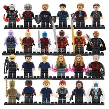 24pcs Super Heroes Avengers Infinity War Thanos Bruce Tony Peter Minifigure  - £35.54 GBP