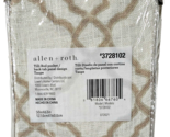 Allen Roth Tilli Rod Pocket Back Tab Panel Design Taupe 3728102 50x63in - $25.99