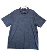 Under Armour HeatGear Blue Polo Shirt Men&#39;s XXL Short Sleeve Golf Active... - $401.54 MXN