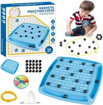 2024 New Magnetic Induction Chess Game Set Game with Rocks Magnet Chess Game Boa - £18.74 GBP