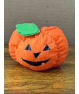 VTG Gibson Nylon Parachute Pumpkin Plush Fall Hallowen Decor Doorknob Co... - $16.41 CAD