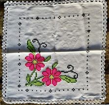 Handmade Tablecloth Embroidered - Servilleta Bordada a Mano Artesana 2 F... - €13,53 EUR