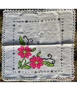 Handmade Tablecloth Embroidered - Servilleta Bordada a Mano Artesana 2 F... - €13,53 EUR
