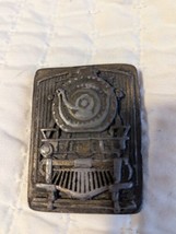 Vintage 1977 Brass Belt Buckle Indiana Metal Craft 1977 - £7.77 GBP