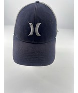 Hurley Icon Solid Flat Trucker Cap / Hat  Adjustable Snapback Navy Blue ... - $19.51 CAD