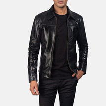 Veste Racer pour Homme Cuir Noir Biker Moto Taille XS SML XL XXL Sur Mesure - £117.30 GBP