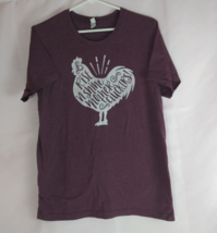 Bella Canvas Rise N&#39; Shine Mother Cluckers Graphic T-Shirt Size Medium - $16.38 CAD