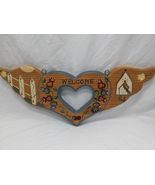 J.D.I. Wooden Welcome Home Handpainted Heart With Angel Wings Hanging Sign - €13,09 EUR