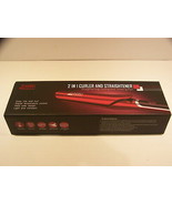 JINRI 2 IN 1 HAIR STRAIGHTENER FLAT IRON &amp; CURLER TITANIUM PLATES DIGITAL - $44.98