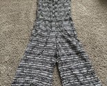 Old Navy XS Black  White Jumpsuit Sleeveless Cropped w/Pockets Buttons V... - £9.89 GBP