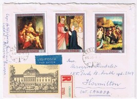 Stamps Art Hungary Envelope Budapest Sazzarini Batimeister Cock 1970 - £3.08 GBP