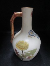 Antique Royal Worcester England jar bottle decanter floral 8.50&quot; - £138.48 GBP