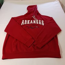 Stadium Athletics Arkansas Razorbacks Mens Red Cotton Blend Hoodie Sweatshirt XL - £17.75 GBP