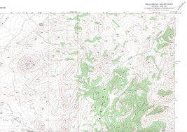 Bellehelen, Nevada 1968 Vintage USGS Map 7.5 Quadrangle Topographic - $23.99