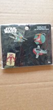 Star Wars Boba Fett Classic 4pk Funko Pop Mandalorian Enamel Pin Set Vau... - £13.23 GBP