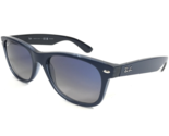 Ray-Ban Sunglasses RB2132 NEW WAYFARER 6607/78 Matte Blue on Transparent... - $138.59