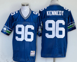 Men's Cortez Kennedy #96 Stitched Jersey Royal Blue White - $45.00