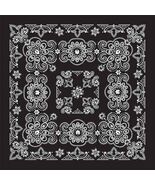 Carolina Creative Bandanna (Black) Texas Paisley 27" x 27" Hav-A-Hank - $9.87