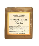 Turmeric Ginger and Honey Soap Bar Helps Brighten Fade Dark Marks Natura... - $24.05