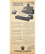 WWII-1944 Vintage Print Ad-AMERICAN RAILROADS-Taxpayers-Victory-Transpor... - $17.46 CAD
