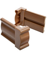 Levolor Faux Wood Returns, Walnut Brown, 1 Set - £5.26 GBP