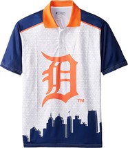 KLEW MLB Detroit Tigri Poliestere Salvadanaio Polo, Blu - Medio - £30.84 GBP