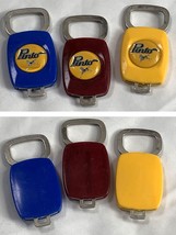3 Vintage Ford Pinto Logo Plastic Metal Key Ring Fob Holder Blue Yellow ... - £28.76 GBP