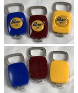 3 Vintage Ford Pinto Logo Plastic Metal Key Ring Fob Holder Blue Yellow ... - £28.70 GBP