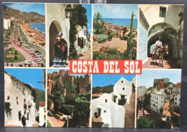 Vintage 1979 Costa Del Sol Spain Andalusia Riviera Various Views Postcard - £4.69 GBP