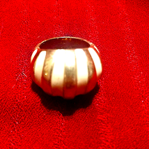 SZ~5.5~18 karat gold electroplate ring - £14.08 GBP