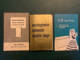 Vintage Lot Westinghouse Appliances Book/Manuals - Freezer and Range - $16.21 CAD