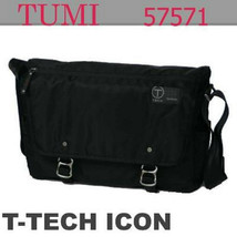 Tumi T-Tech Usher Black Ballistic Laptop Messenger Bag Flap Closure 57571D EUC - £39.94 GBP