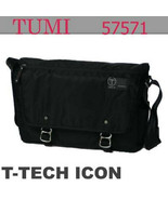 Tumi T-Tech Usher Black Ballistic Laptop Messenger Bag Flap Closure 5757... - £39.29 GBP