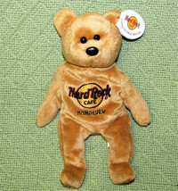 Hard Rock Cafe LOT TEDDY BEAR Beanie Plush HERRINGTON ST.LOUIS Honolulu ... - $13.50