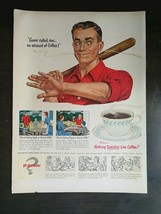Vintage 1951 Coffee Baseball Full Page Original Ad 1221 - £5.22 GBP