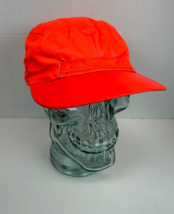 Vintage Mens 7-1/4 Hunting Cap Hat w/ Bullet Strap Water Repellent Hi-Vi... - $12.82