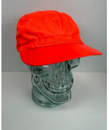Vintage Mens 7-1/4 Hunting Cap Hat w/ Bullet Strap Water Repellent Hi-Vi... - $12.82