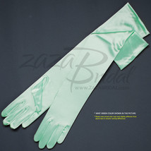 19.5&quot; Long Shiny Stretch Satin Dress Gloves 12BL - Various Colors - $14.99+