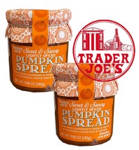 2 Pack Trader Joe’s Sweet And Savory Lightly Spiced Pumpkin Spread 9.88oz - £19.01 GBP